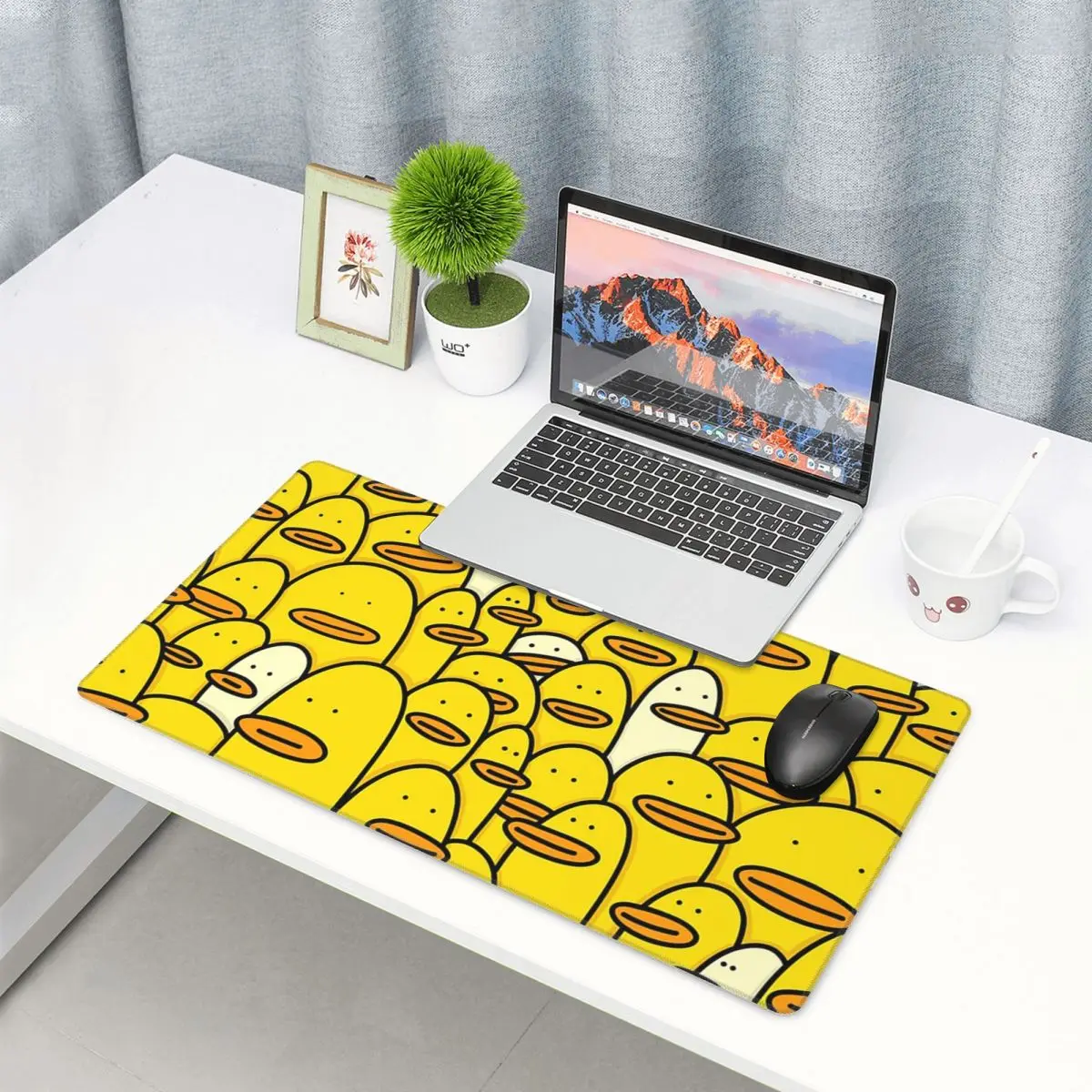 Pc Gaming Yellow - Alfombrilla de ratón grande con diseño