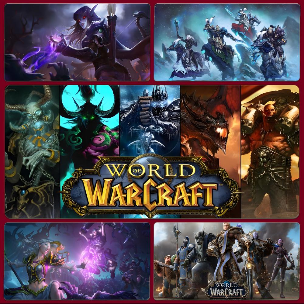 Pc Gaming World Of Warcraft - Alfombrilla de ratón para juegos de