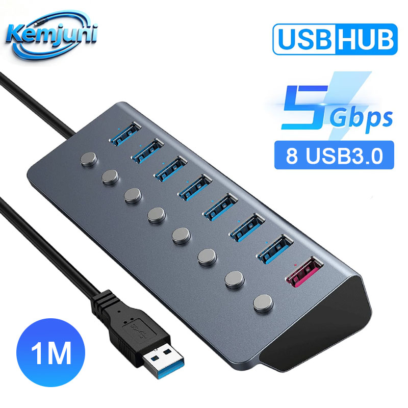 Usb Hub Gaming - Hub USB 3.0 de 4/8 Puertos