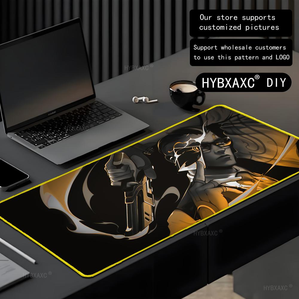 Pc Gaming Yellow - VALORANT-alfombrilla de ratón grande para Gaming,