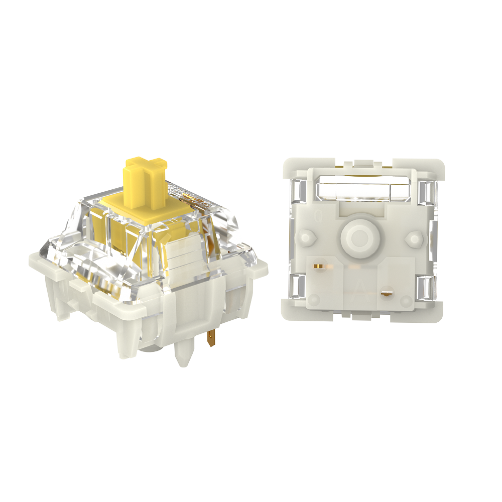 Gateron blanco amarillo plata  - Pc Gaming Yellow reseña y precio