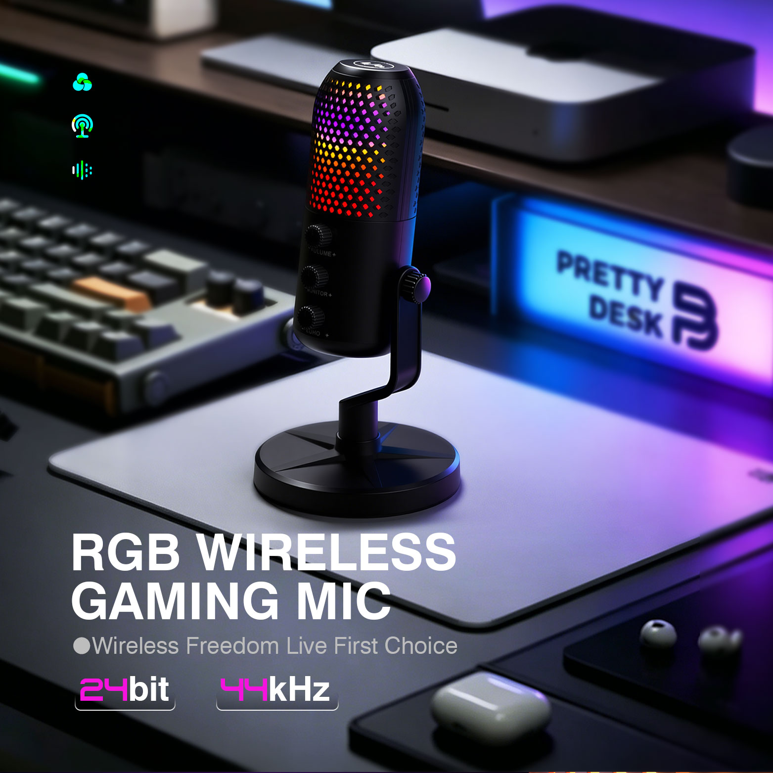 Micrófono de juegos con conden - Pc Gaming Discord reseña y precio