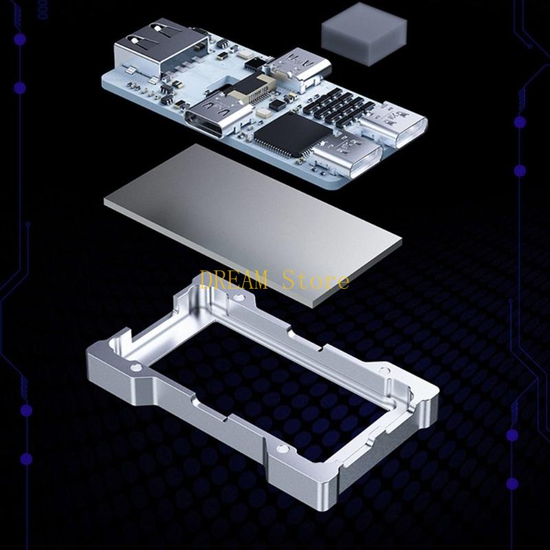 Hub USB aluminio con pantalla  - Usb Hub Gaming reseña y precio