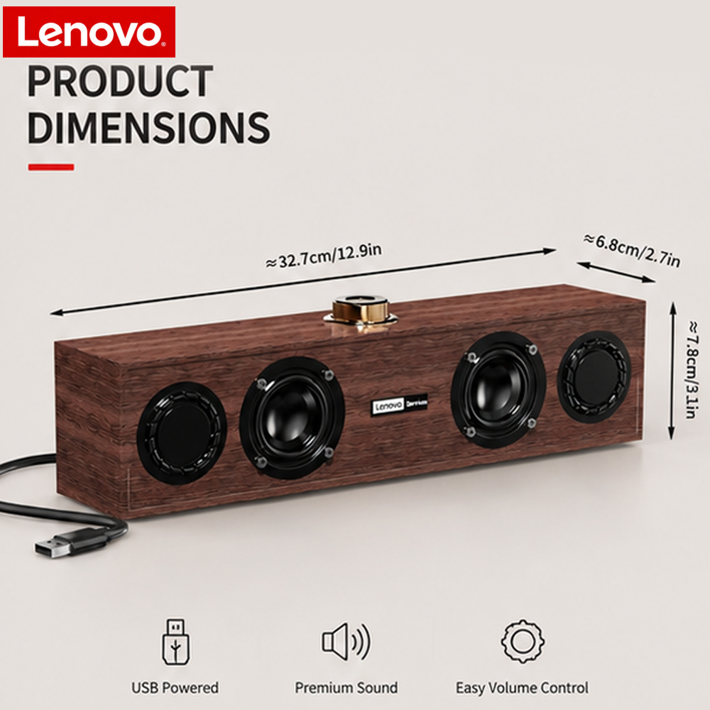 Altavoz USB de Madera Original - Pc Gaming Lenovo reseña y precio