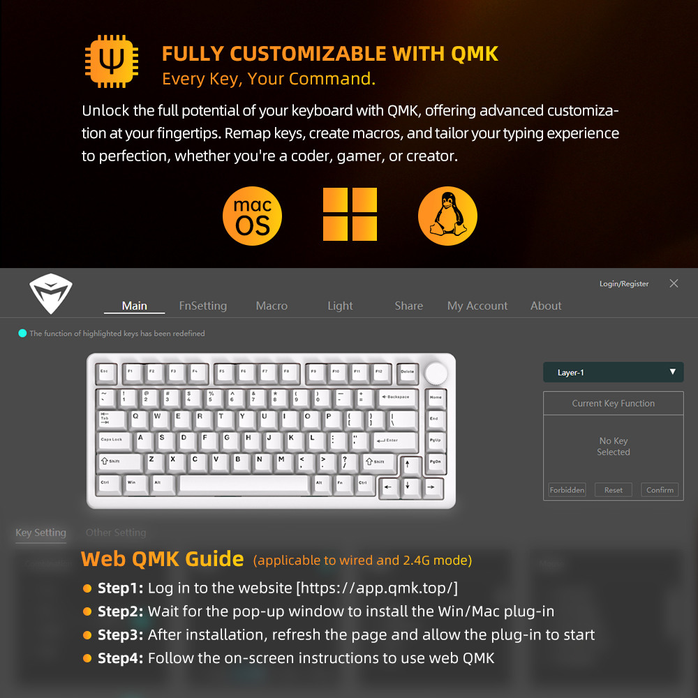 Teclado mecánico Machenike K60 - Pc Gaming Handheld reseña y precio