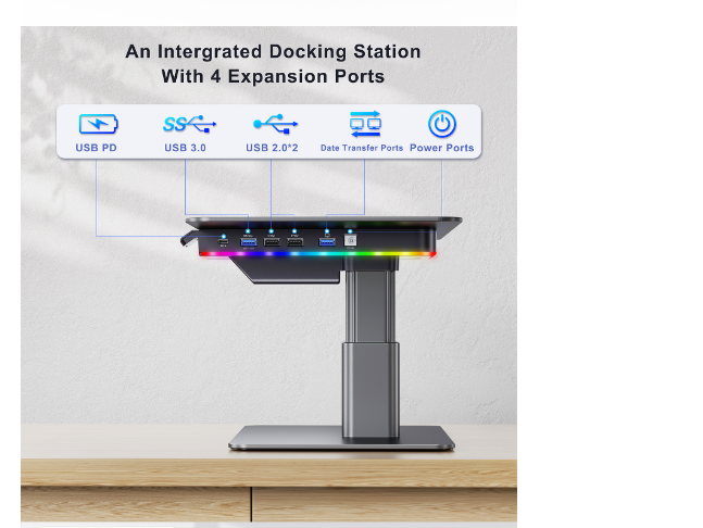 Soporte Elevador de Escritorio - Usb Hub Gaming reseña y precio