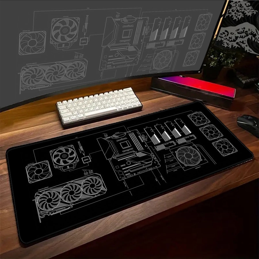 Alfombrillas de escritorio XXL - Pc Gaming Yellow reseña y precio